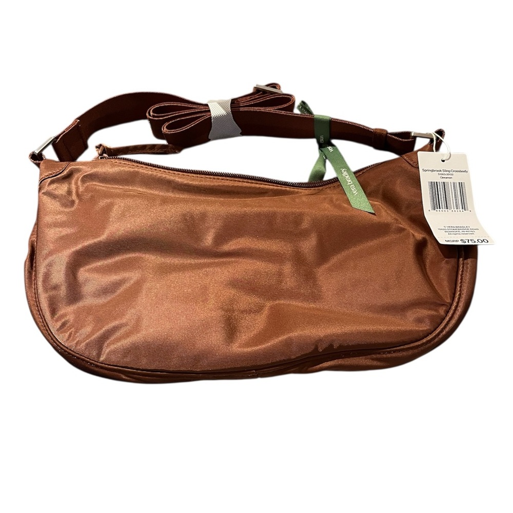 NWT Vera Bradley Springbrook Sling Crossbody in cinnamon
